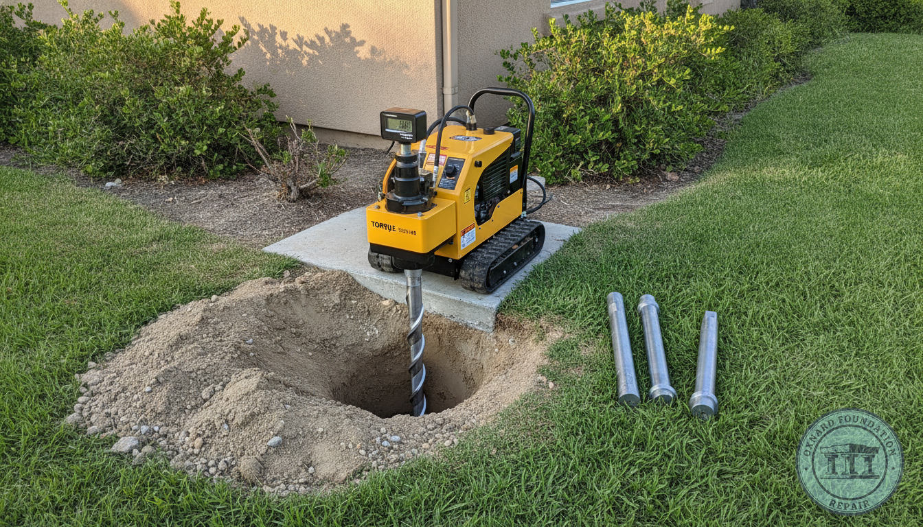 Helical Piers in Oxnard, CA: A Complete Guide to Permanent Foundation Stabilization